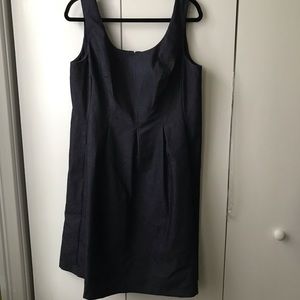 Nine West navy fit and flare dress (pockets!)